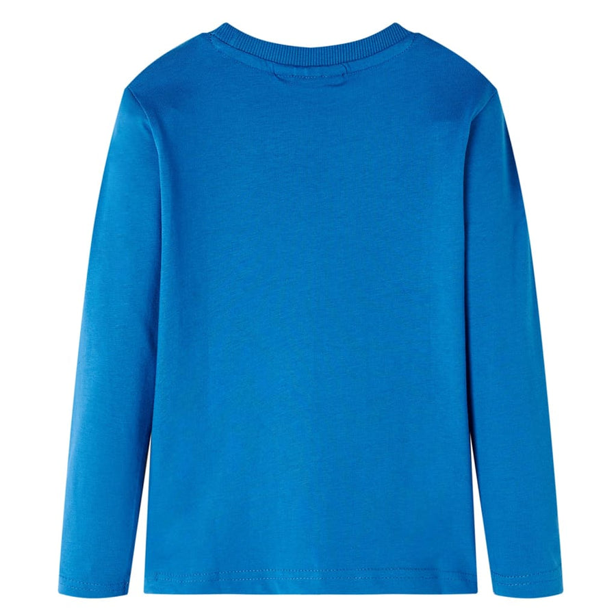 Kindershirt met lange mouwen 104 petrol Benzine 104