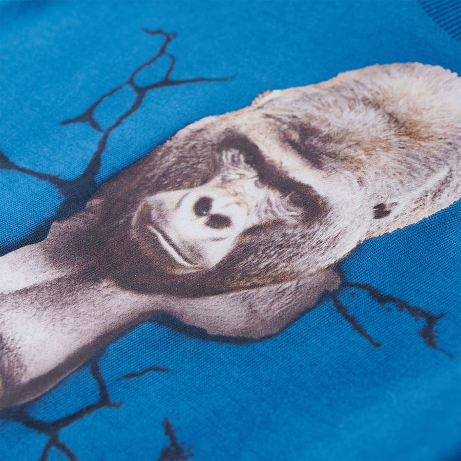 Kindershirt met lange mouwen 104 petrol Benzine 104