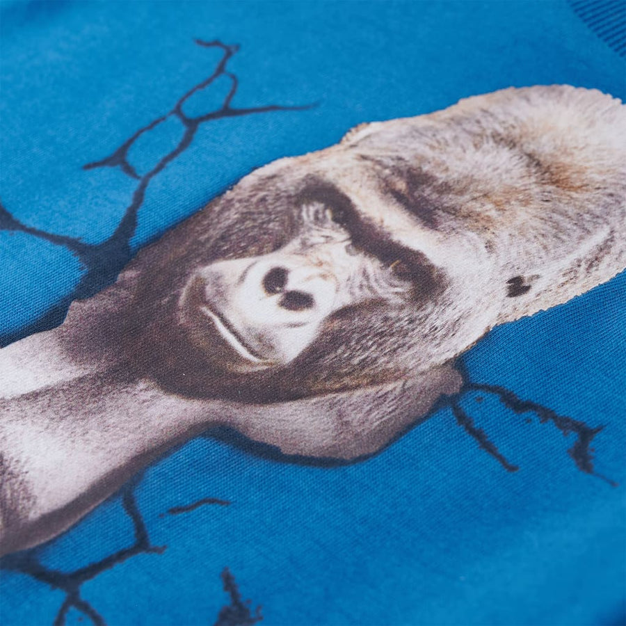 Kindershirt met lange mouwen 128 petrol Benzine 128