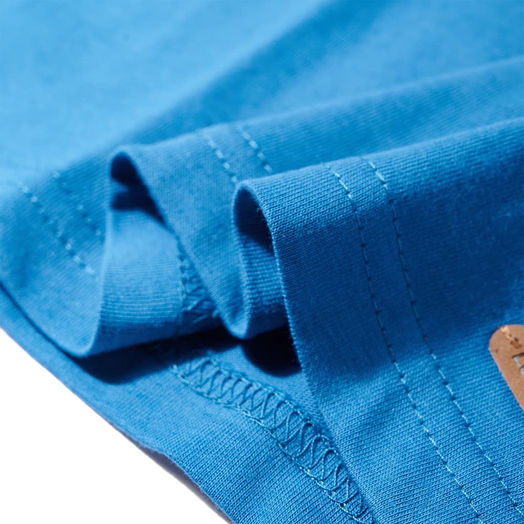 Kindershirt met lange mouwen 128 petrol Benzine 128
