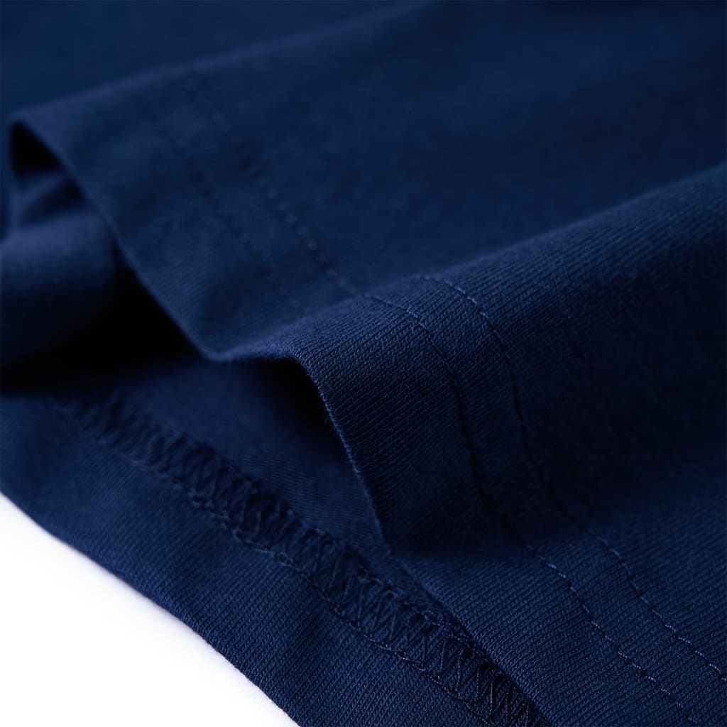 Kindershirt met lange mouwen 104 marineblauw Marineblauw