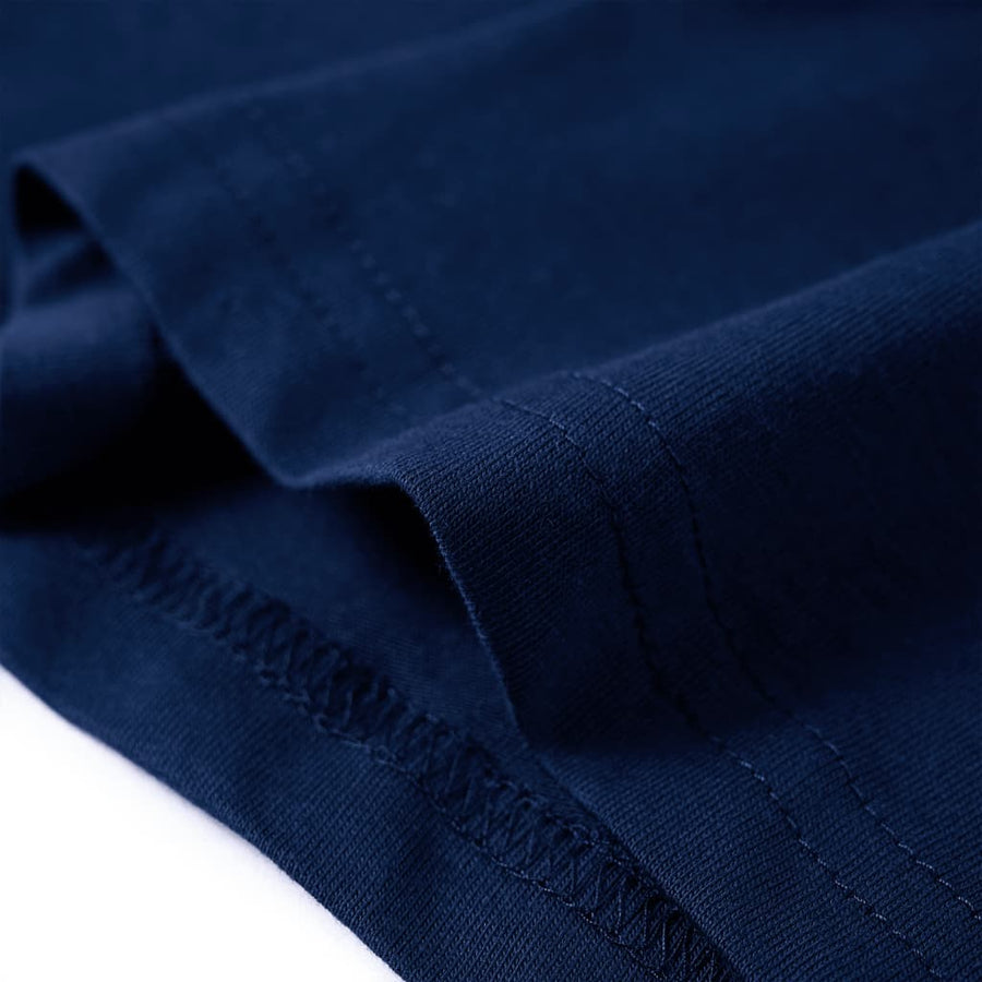 Kindershirt met lange mouwen 116 marineblauw Marineblauw