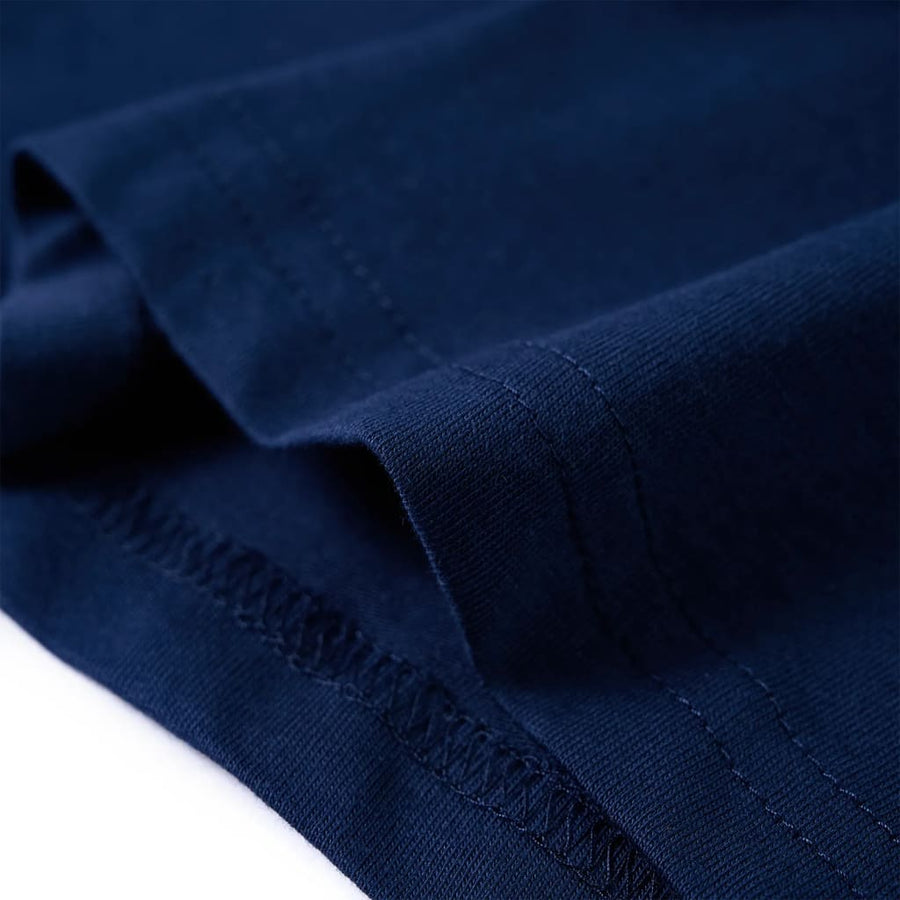 Kindershirt met lange mouwen 128 marineblauw Marineblauw