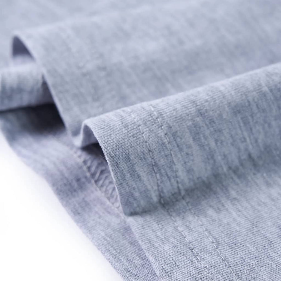 Kindershirt met lange mouwen 128 gemêleerd grijs Grijs