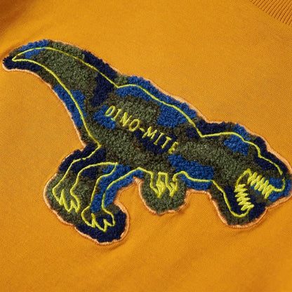 Kindershirt met lange mouwen 104 okerkleurig Oker 104