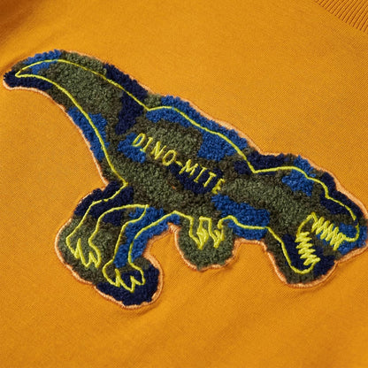 Kindershirt met lange mouwen 128 okerkleurig Oker 128