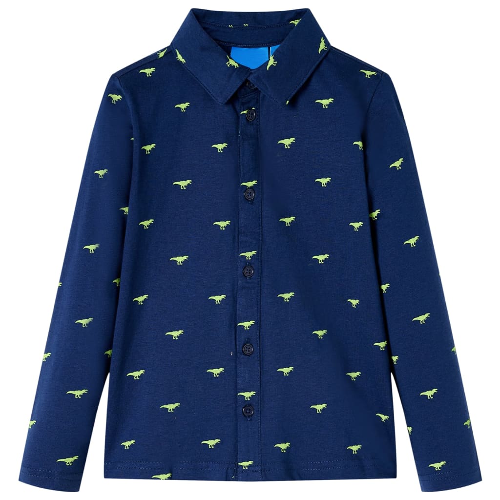 Kindershirt 104 marineblauw 104