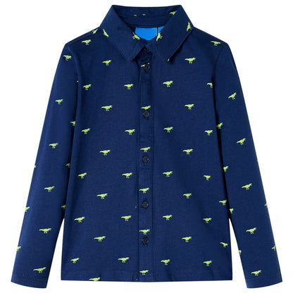 Kindershirt 104 marineblauw 104
