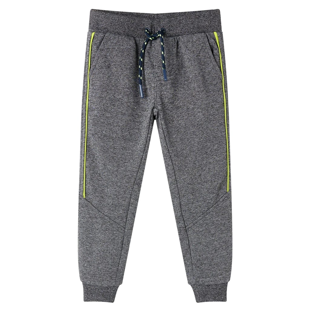 Kinderjoggingbroek 104 gemêleerd grijs