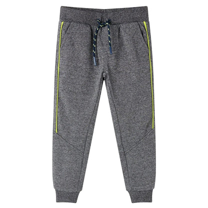 Kinderjoggingbroek 104 gemêleerd grijs