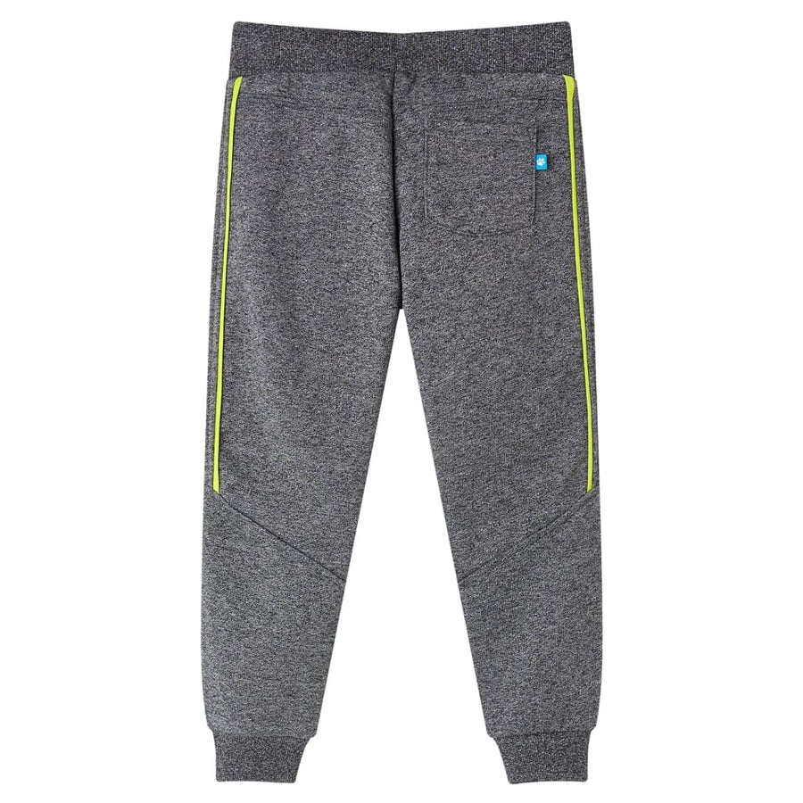 Kinderjoggingbroek 104 gemêleerd grijs