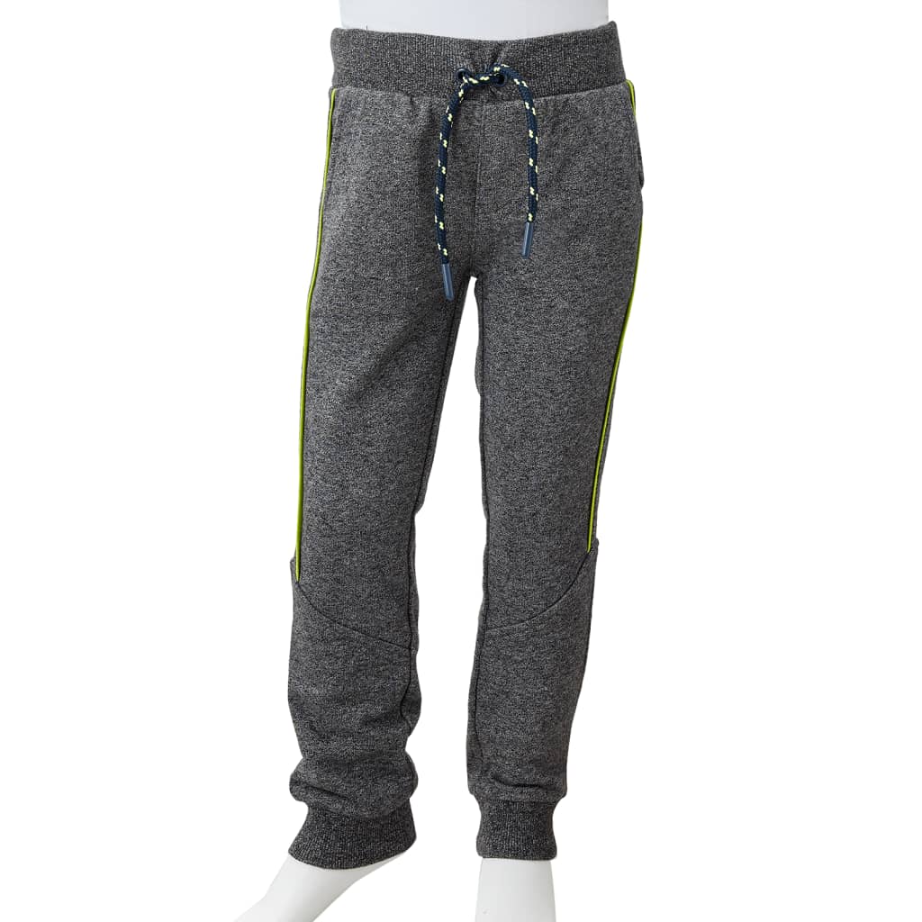 Kinderjoggingbroek 104 gemêleerd grijs