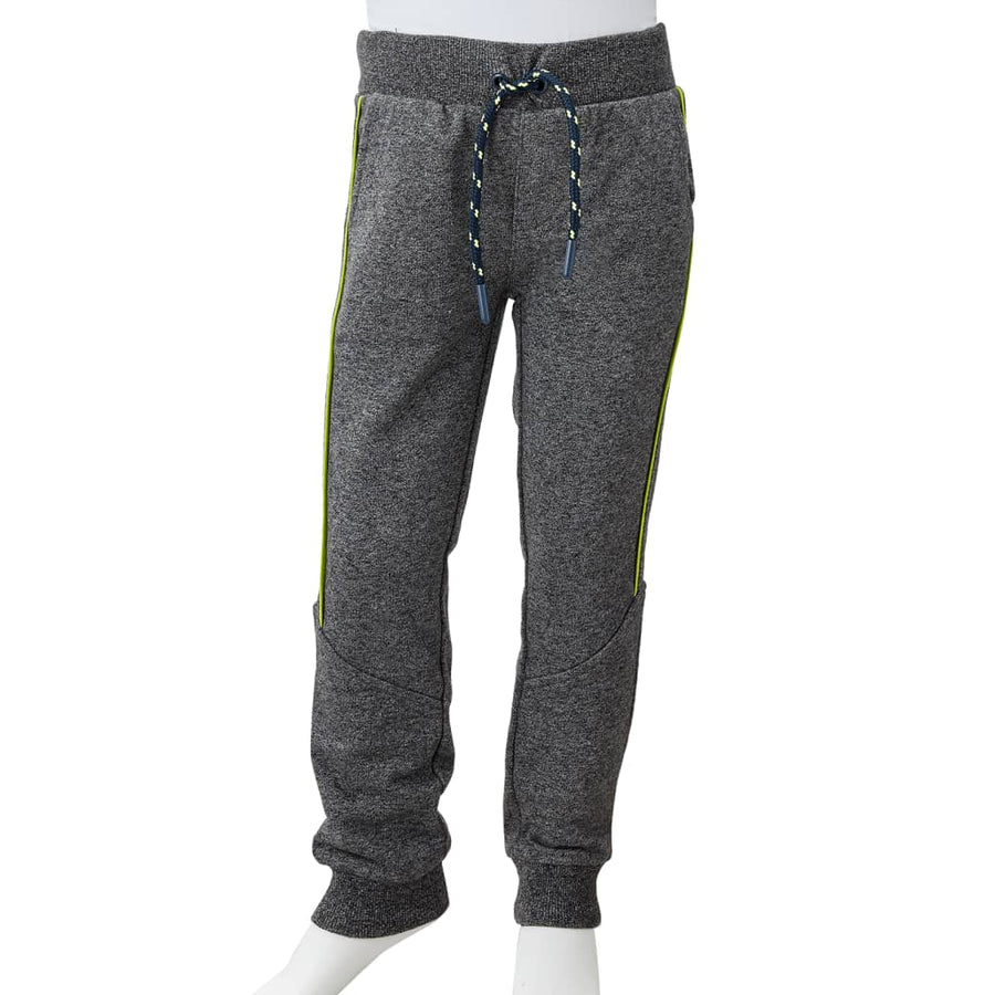 Kinderjoggingbroek 104 gemêleerd grijs