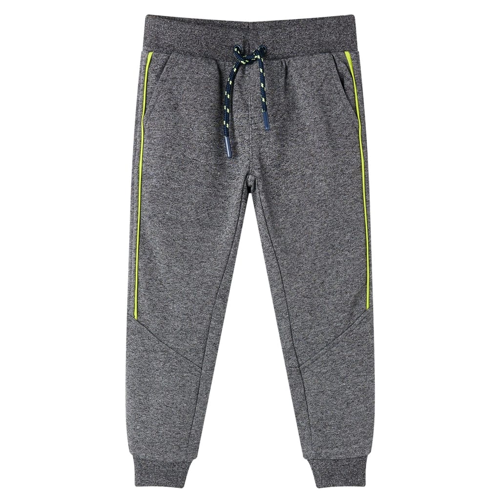 Kinderjoggingbroek 128 gemêleerd grijs