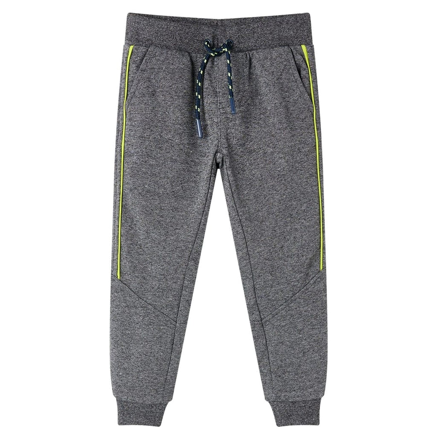 Kinderjoggingbroek 128 gemêleerd grijs