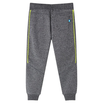 Kinderjoggingbroek 128 gemêleerd grijs