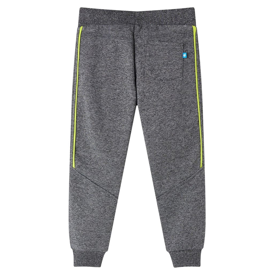 Kinderjoggingbroek 128 gemêleerd grijs