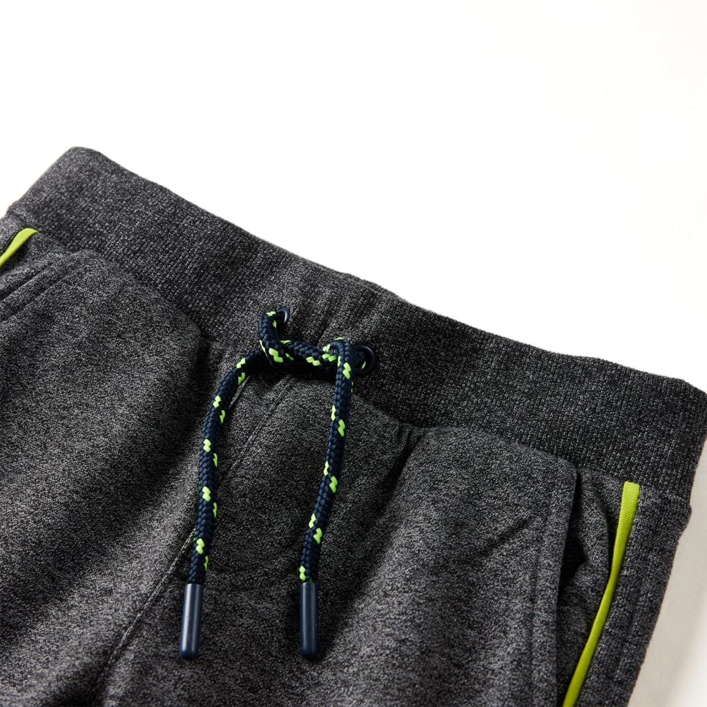 Kinderjoggingbroek 128 gemêleerd grijs