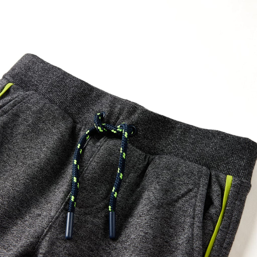 Kinderjoggingbroek 128 gemêleerd grijs