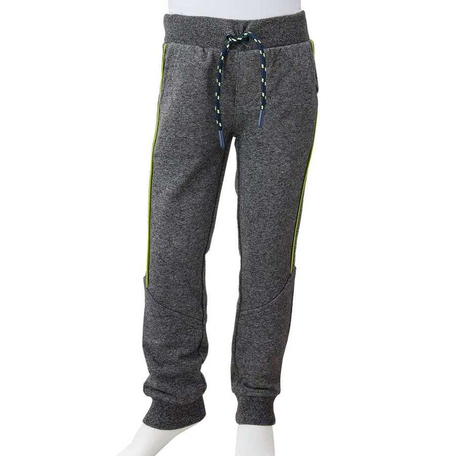Kinderjoggingbroek 128 gemêleerd grijs