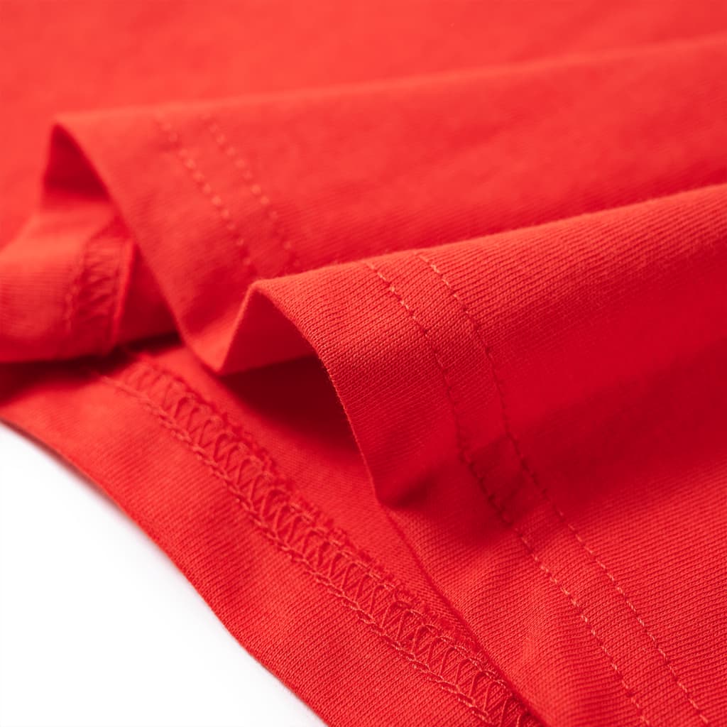 Kindershirt met lange mouwen 128 rood Rood 128