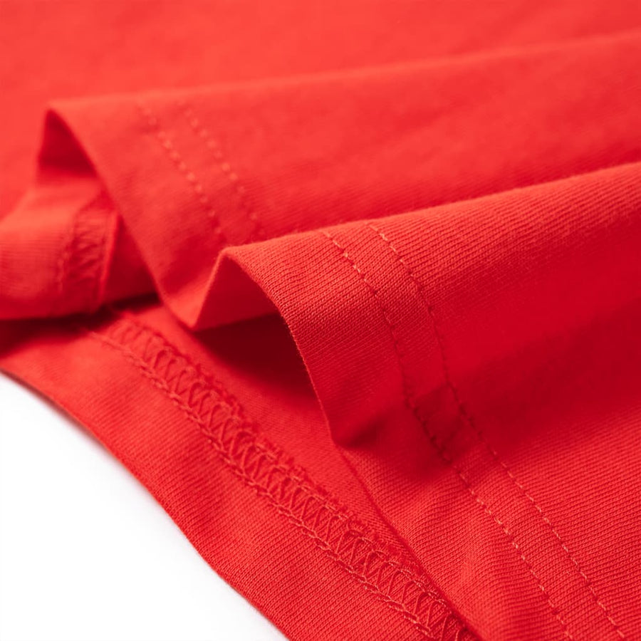 Kindershirt met lange mouwen 128 rood Rood 128