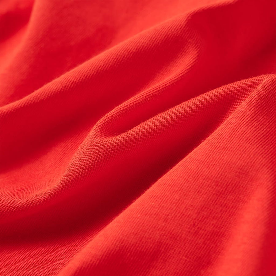 Kindershirt met lange mouwen 128 rood Rood 128