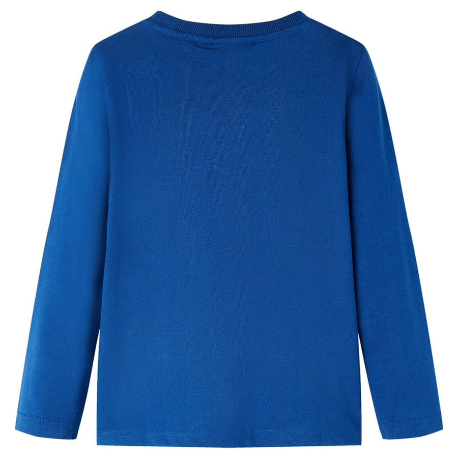 Kindershirt met lange mouwen 128 donkerblauw Donkerblauw 128