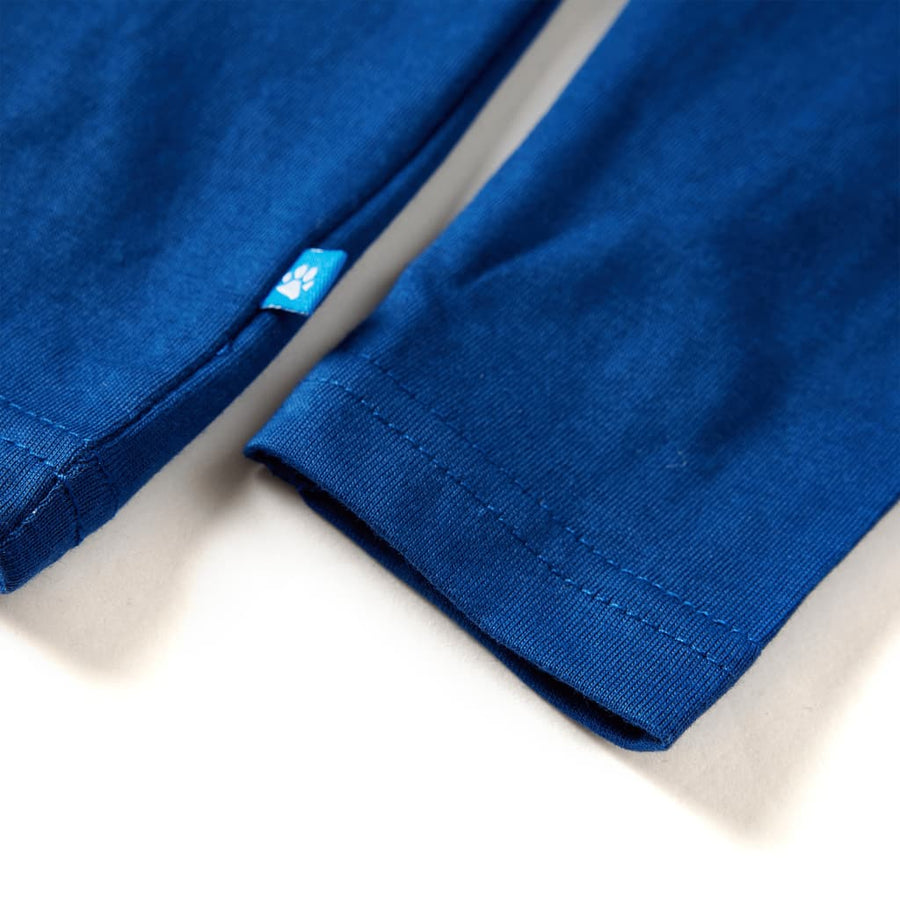 Kindershirt met lange mouwen 128 donkerblauw Donkerblauw 128