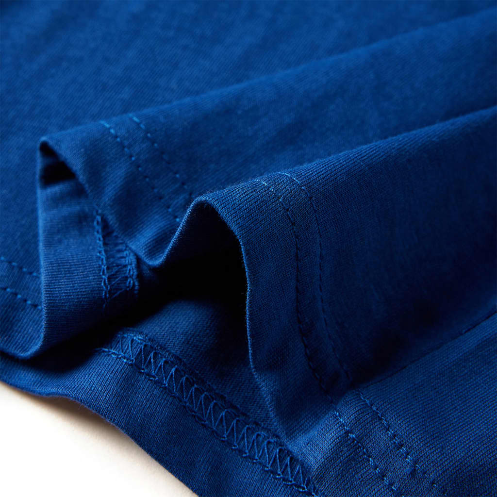 Kindershirt met lange mouwen 128 donkerblauw Donkerblauw 128