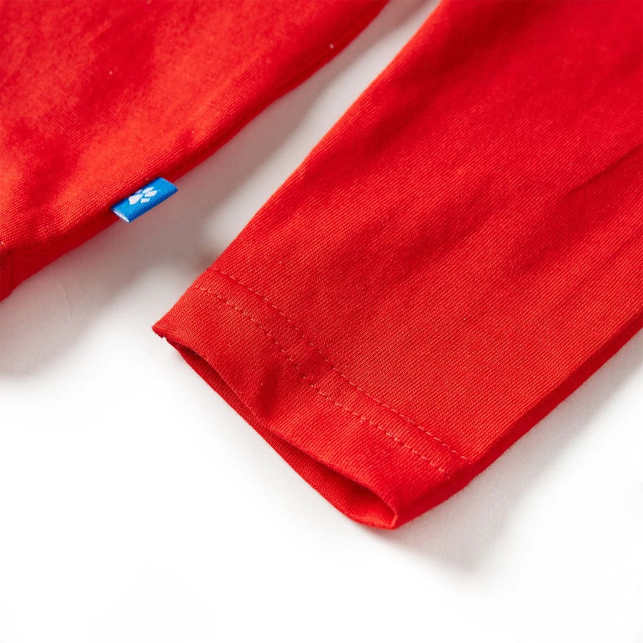 Kindershirt met lange mouwen 116 rood Rood