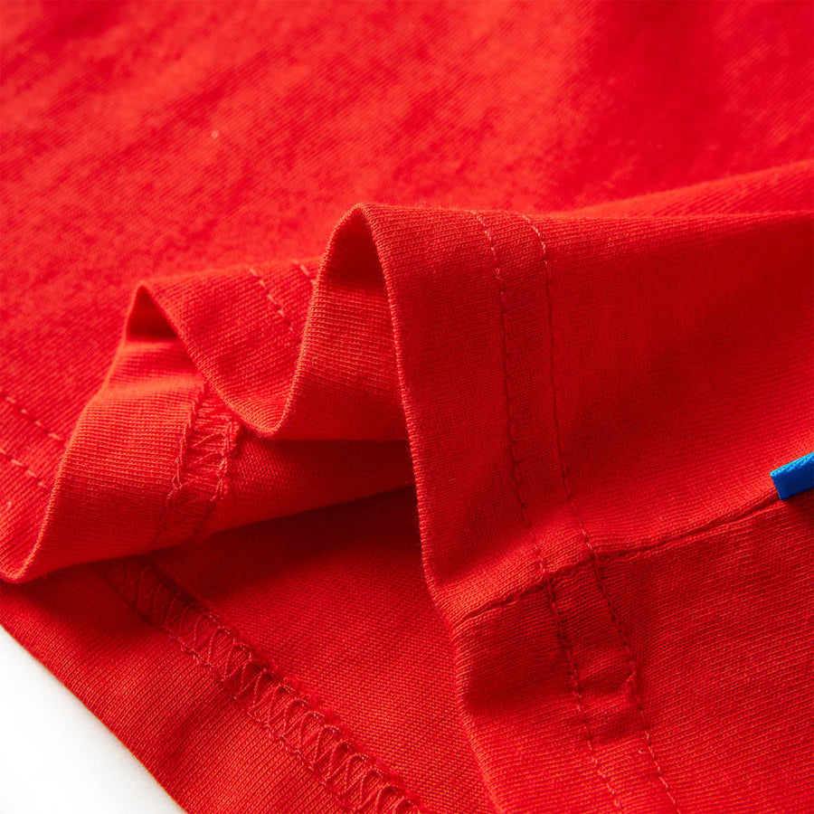 Kindershirt met lange mouwen 116 rood Rood