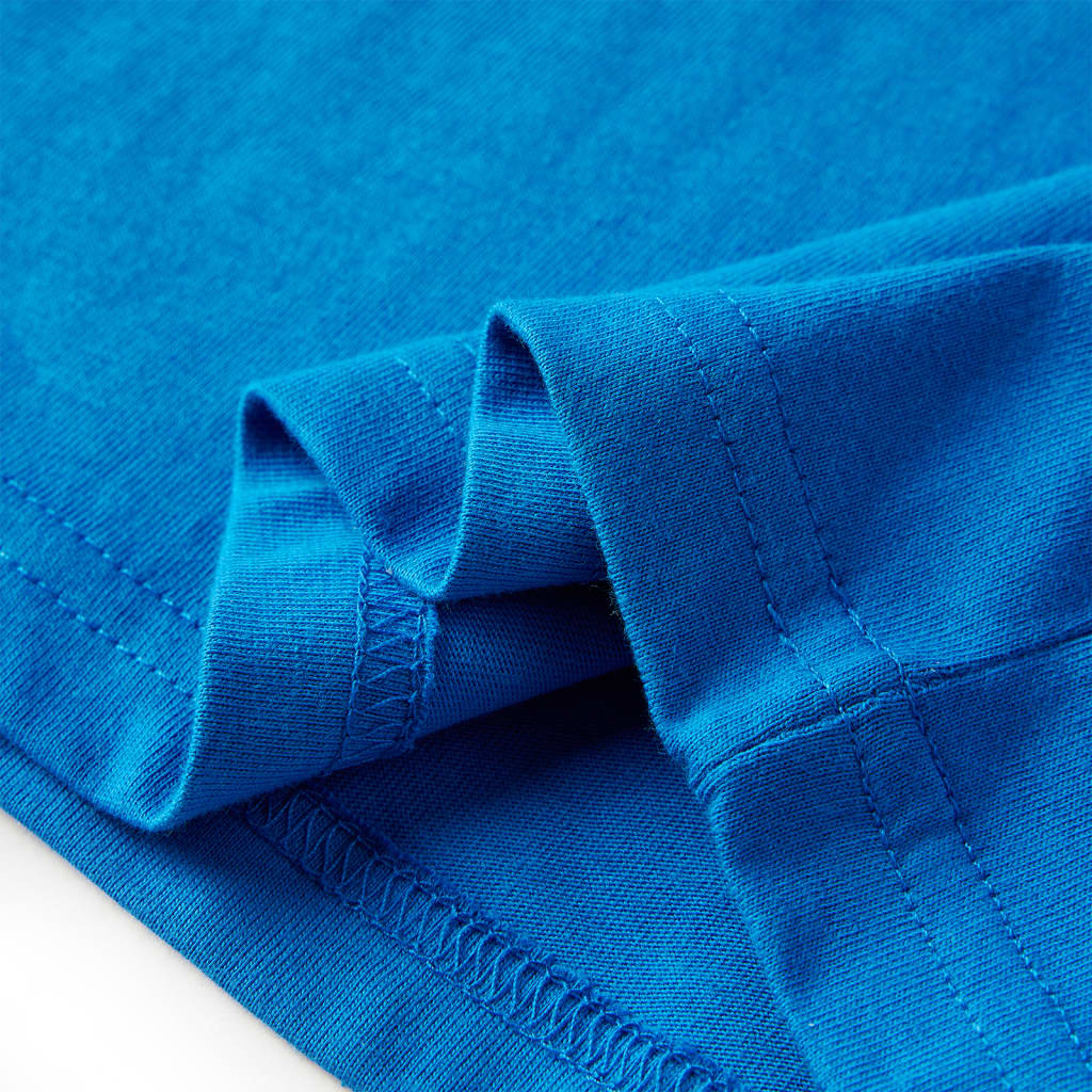 Kindershirt met lange mouwen 104 kobaltblauw Blauw 104
