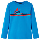 Children's long-sleeved shirt 116 cobalt blue