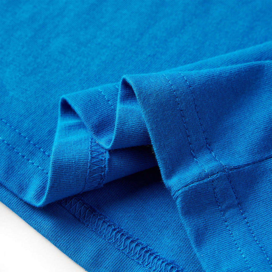 Kindershirt met lange mouwen 116 kobaltblauw Blauw 116