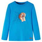 Children's long-sleeved shirt size 104 cobalt blue