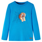 Children's long-sleeved shirt 116 cobalt blue