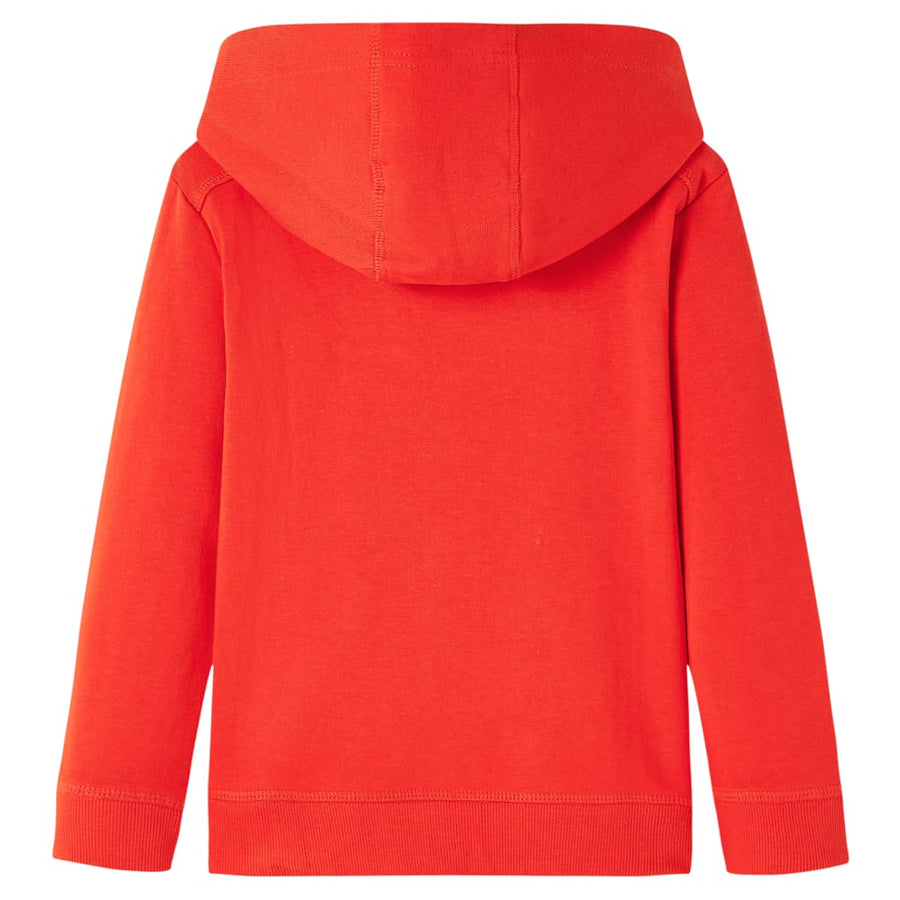 Kindertrui met capuchon 104 rood 104
