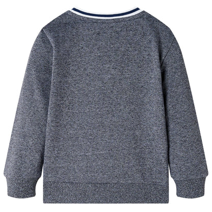 Kindertrui 116 gemêleerd marineblauw Melange 116