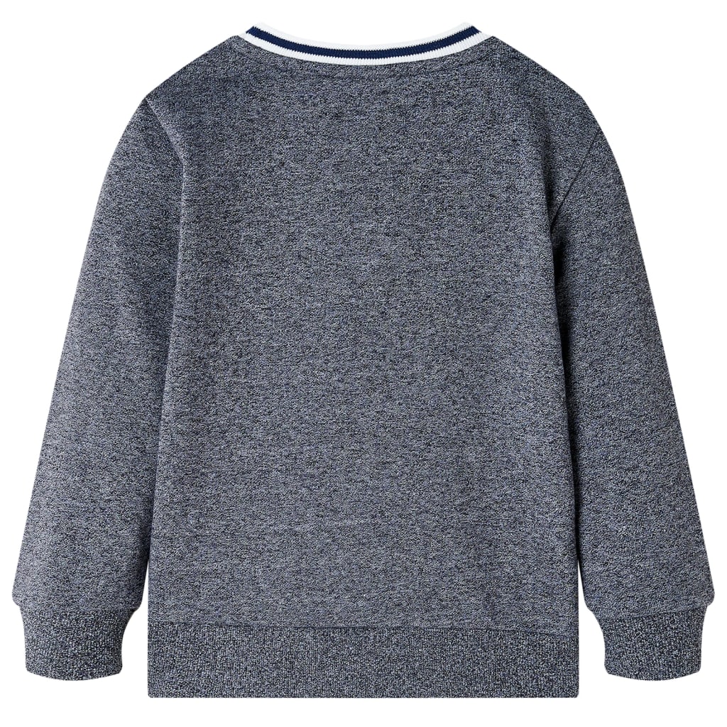 Kindertrui 140 gemêleerd marineblauw Melange 140