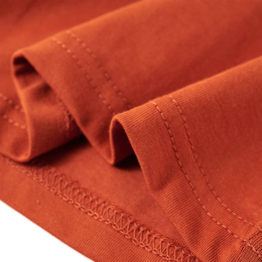 Kindershirt met lange mouwen 116 lichtroestkleurig Roestbruin