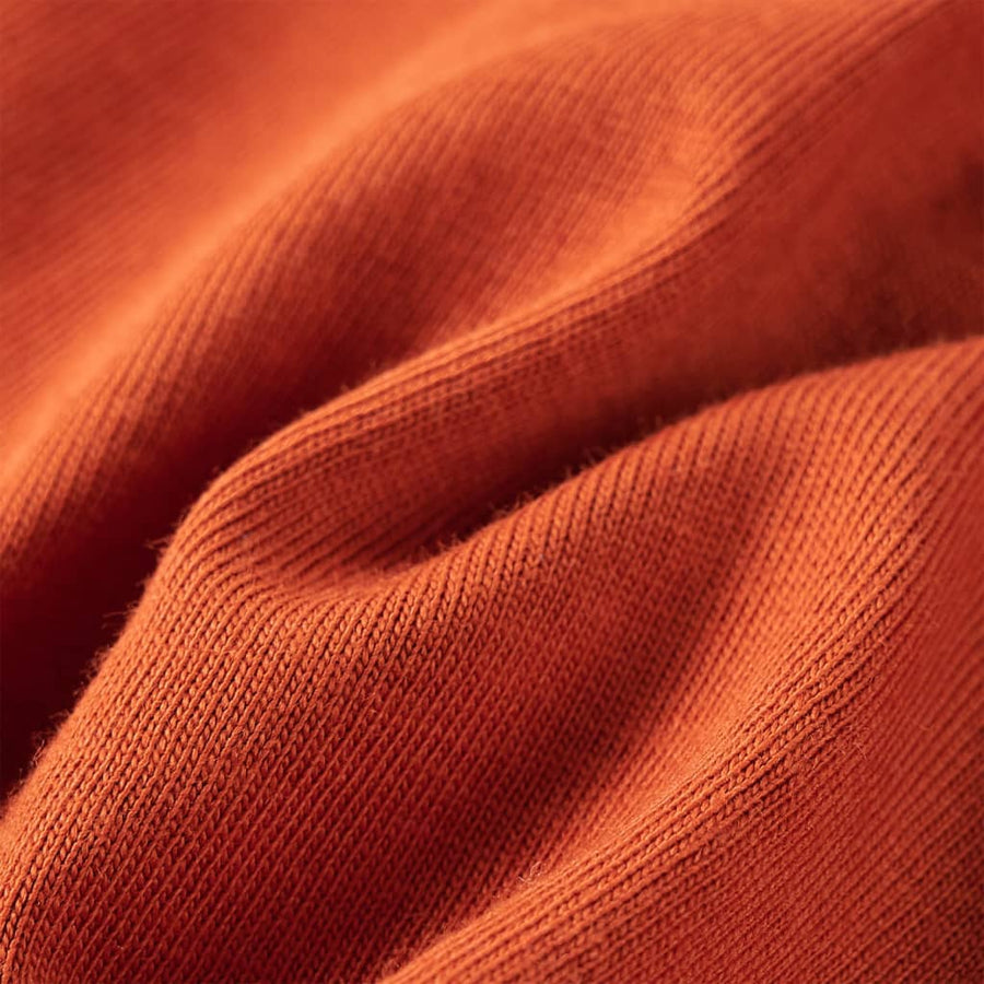 Kindershirt met lange mouwen 116 lichtroestkleurig Roestbruin