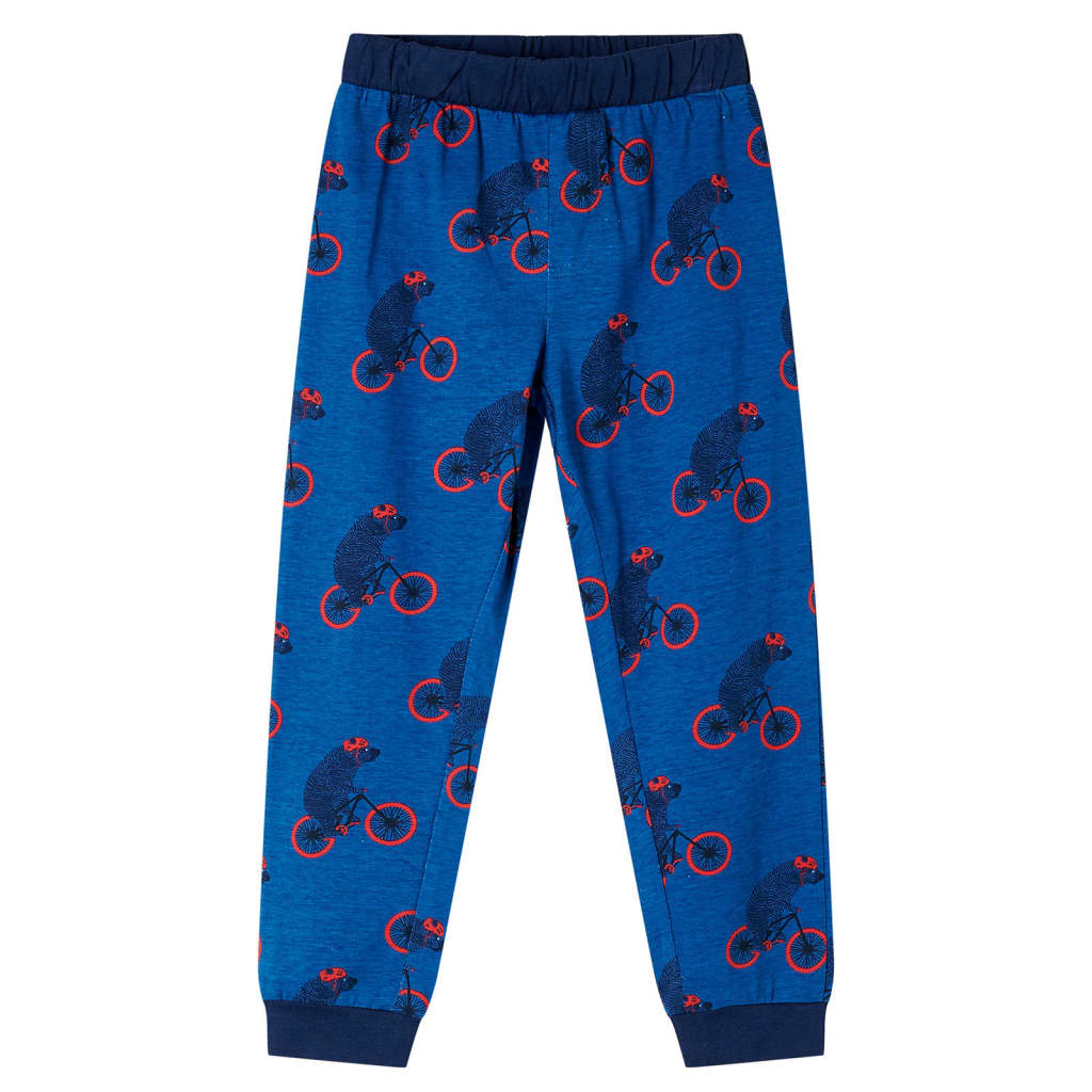 Kinderpyjama met lange mouwen 104 petroleumkleurig 104