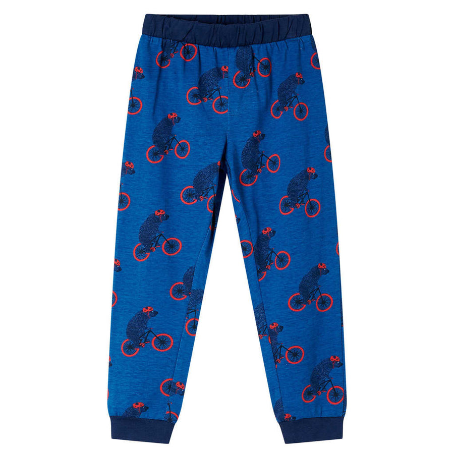 Kinderpyjama met lange mouwen 104 petroleumkleurig 104