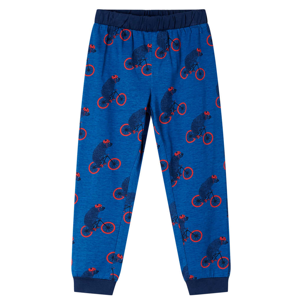 Kinderpyjama met lange mouwen 116 petroleumkleurig 116