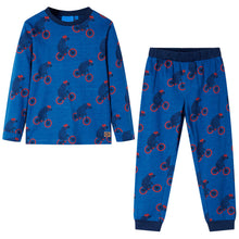 Kinderpyjama met lange mouwen 128 petroleumkleurig 128