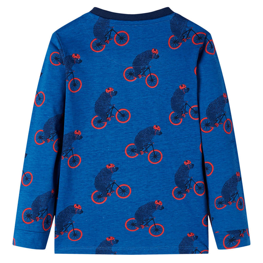 Kinderpyjama met lange mouwen 128 petroleumkleurig 128