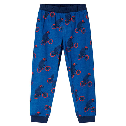 Kinderpyjama met lange mouwen 128 petroleumkleurig 128