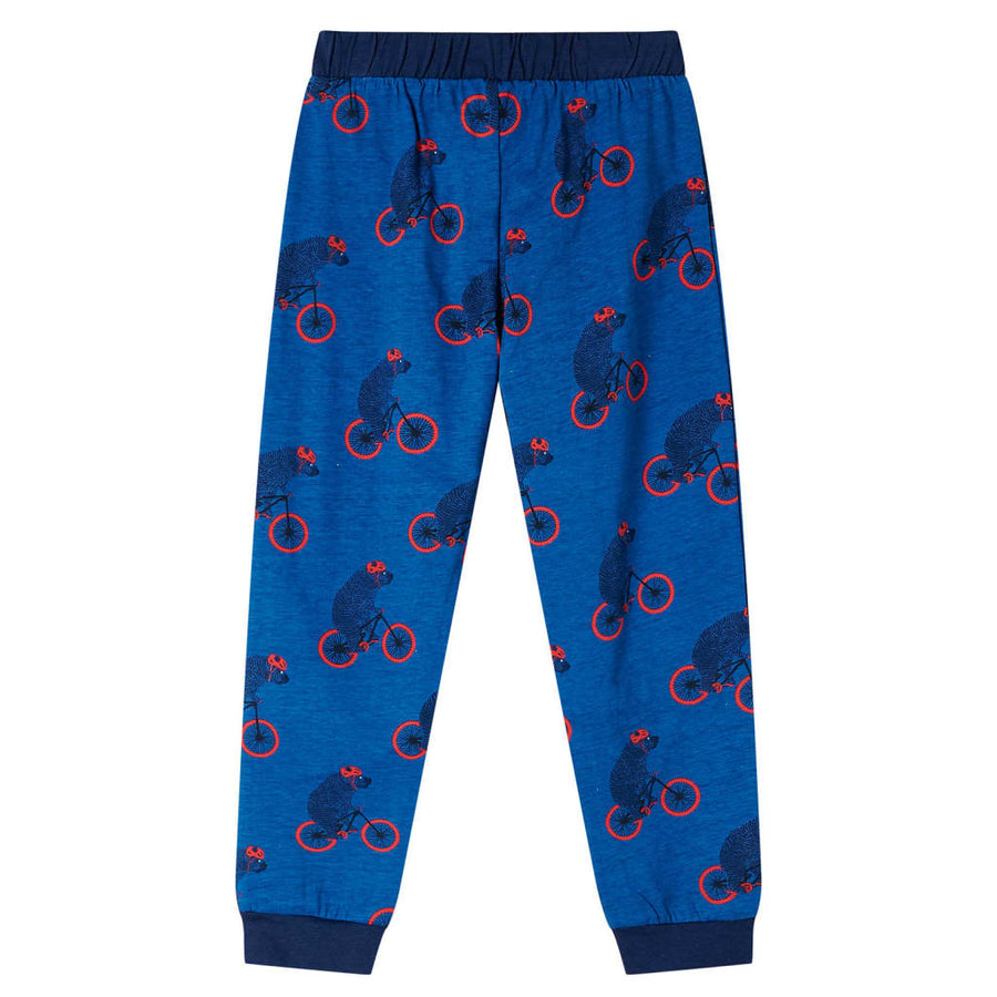 Kinderpyjama met lange mouwen 128 petroleumkleurig 128