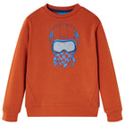 Kindertrui 116 lichtroest katoenmix